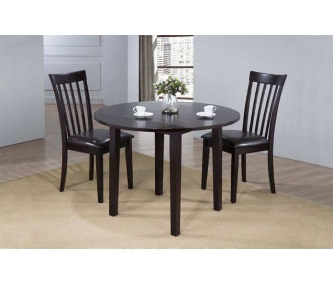 Delfini Dropleaf Dining Set - Espresso